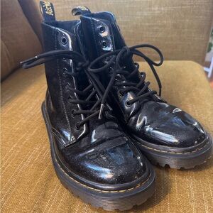Dr. Martens Black Combat Boots - “Luana”